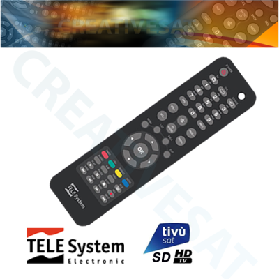 TeleSystem TS9010 HD Genuine TivùSat Remote Control - SATSHOP
